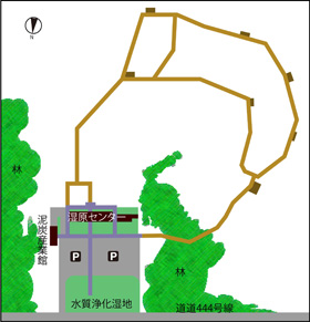 サロベツ原生花園の案内図