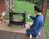 耐熱塗料を塗る