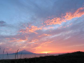 日本海の夕焼け(7月9日)
