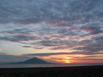 日本海の夕日(7月8日)