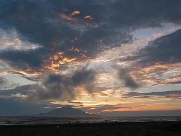 日本海の夕日(8月5日)