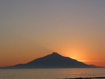 日本海の夕日(8月6日)