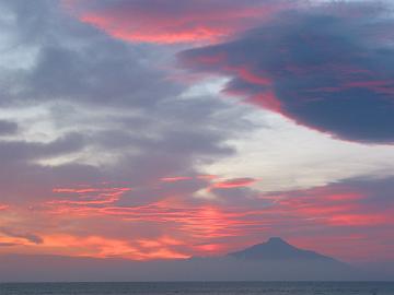 日本海の夕日(8月31日)