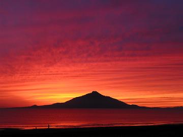 日本海の夕日(9月6日)
