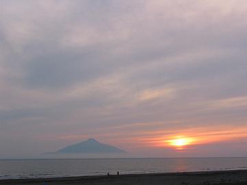 7月5日の夕日