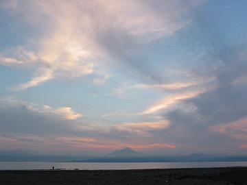 7月8日の夕日