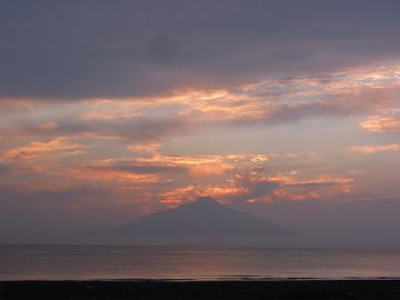 8月16日の夕日