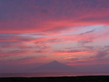8月16日の夕日