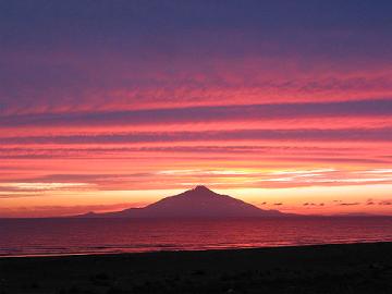 8月18日の夕日