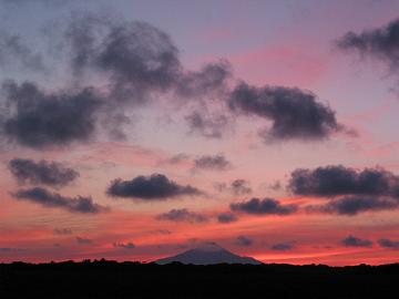 8月25日の夕日