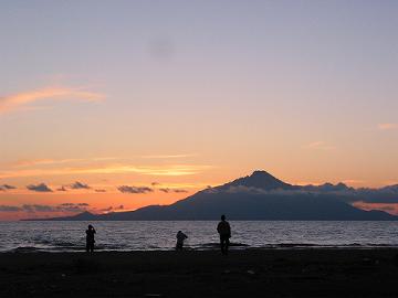 9月1日の夕日