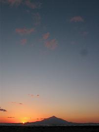 9月12日の夕日
