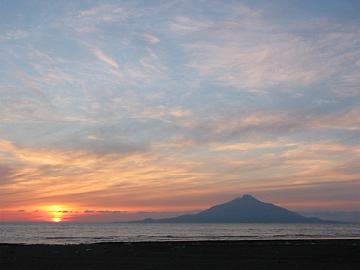 9月26日の夕日