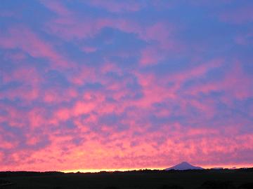 9月27日の夕日