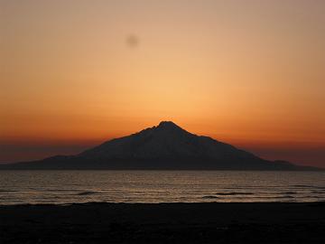 4月30日の夕日