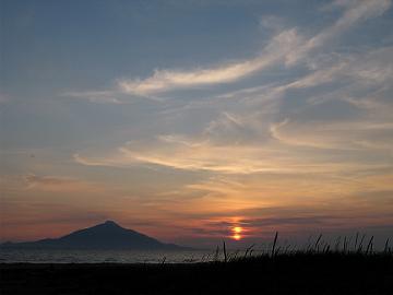 6月17日の夕日