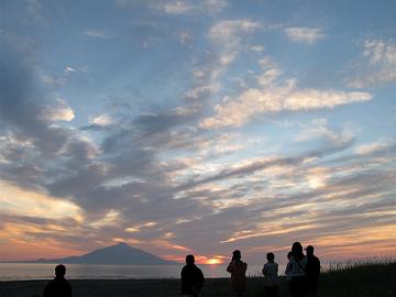 7月15日の夕日