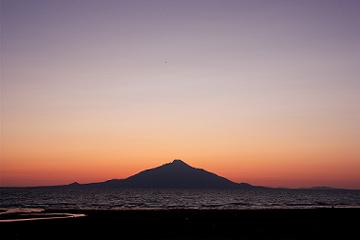利尻島と8月25日の空
