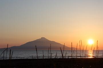 利尻島と5月28日の空