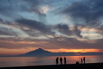 利尻島と7月15日の空