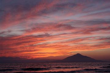 利尻島と9月11日の空