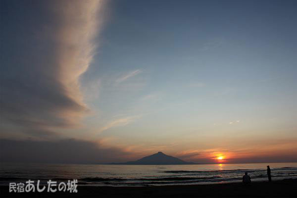 利尻島と7月7日の空