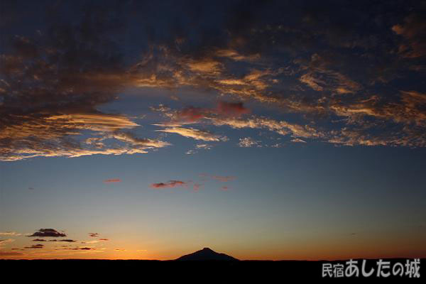 利尻島と9月19日の空